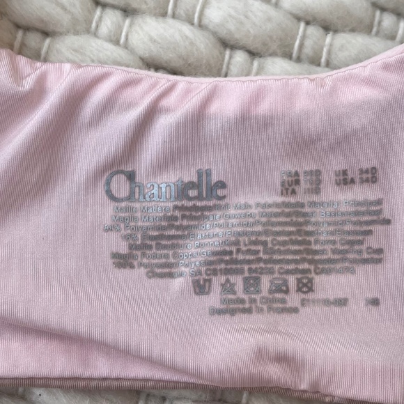 Chantelle Womens Soft Touch Smooth Wireless Bra 34D Nude/Pink Adjustable Straps - Picture 4 of 4